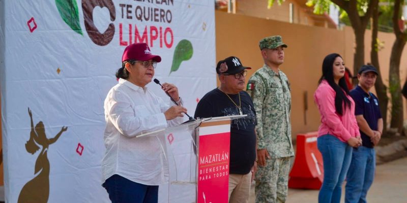 Minerva Osuna Zavala encabeza jornada de limpieza de “Mazatlán Te Quiero Limpio”