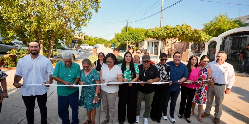 Minerva Osuna inaugura rehabilitación de la calle Cerrada Cardenal en Arboledas III