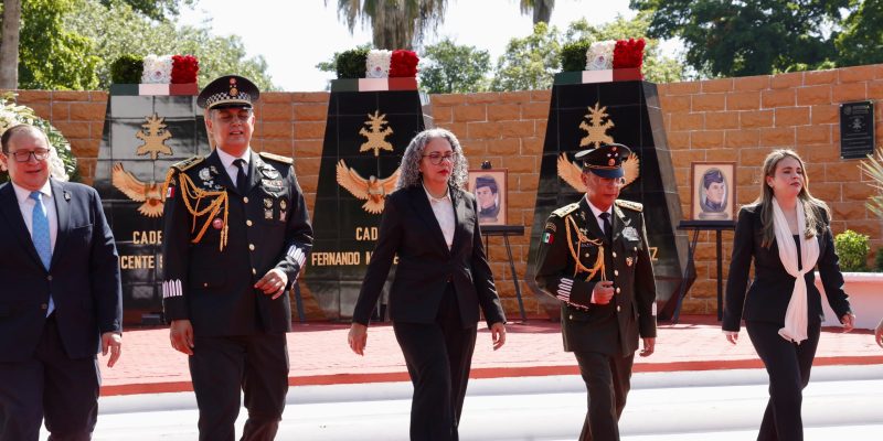 La Gobernadora Graciela Domínguez, junto a autoridades militares, encabezó ceremonia del 179 aniversario de la Gesta Heroica de los Niños Héroes de Chapultepec