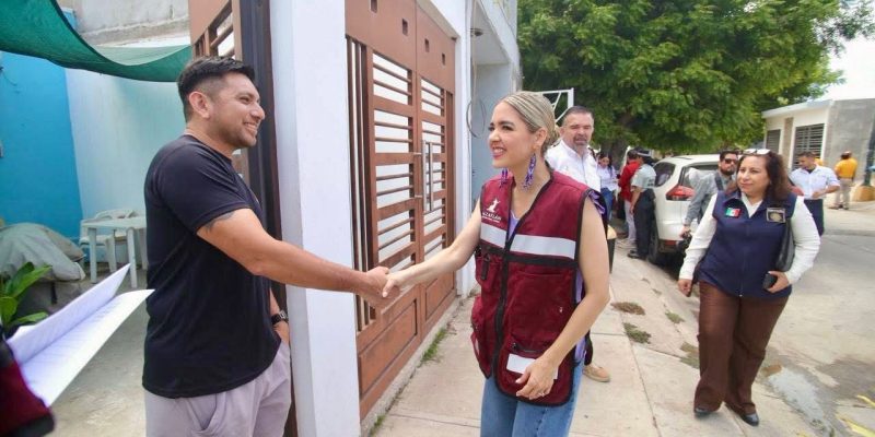 Estrella Palacios y Representes del Gobierno Federal Recorren Pradera Dorada