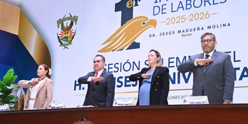 Jesús Madueña dio su Primer Informe ante el Consejo Universitario