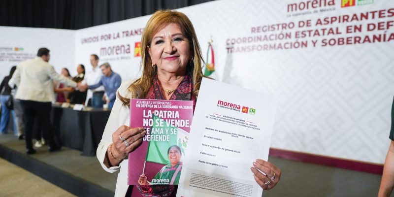 Maria Teresa Guerra Ochoa se ha Registrado para Coordinar a Sinaloa