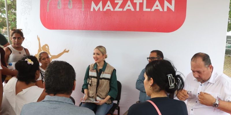 Estrella Palacios encabeza “Contigo Mazatlán” en Los Portales