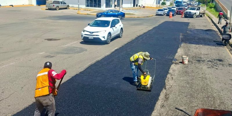 Desaparecen más Baches en Mazatlán